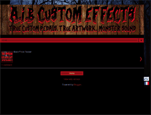Tablet Screenshot of aib-custom-effects.com